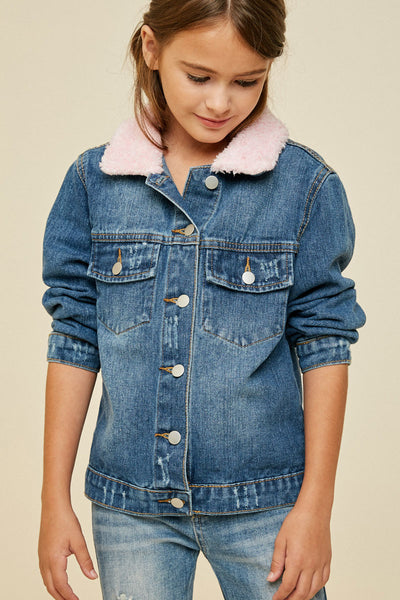 ジャケット・アウター NOPE GIRL stand collar denim jacket ジャケット・アウター NOPE GIRL stand collar denim jacket