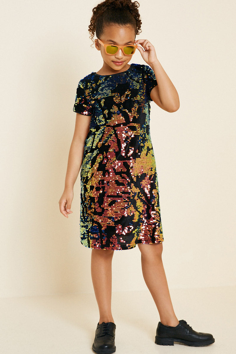 Girls' Sequin Velvet Shift Dress | Cute Girls' Clothes Black Mix / L Black Mix Girl's Dresses Mini Dresses Hayden Los Angeles Girls' Sequin Velvet Shift Dress | Cute Girls' Clothes Black Mix / L Black Mix Girl's Dresses Mini Dresses Hayden Los Angeles