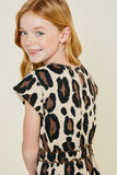 G7214-LEOPARD Leopard Mini French Terry Dress Alternate Angle