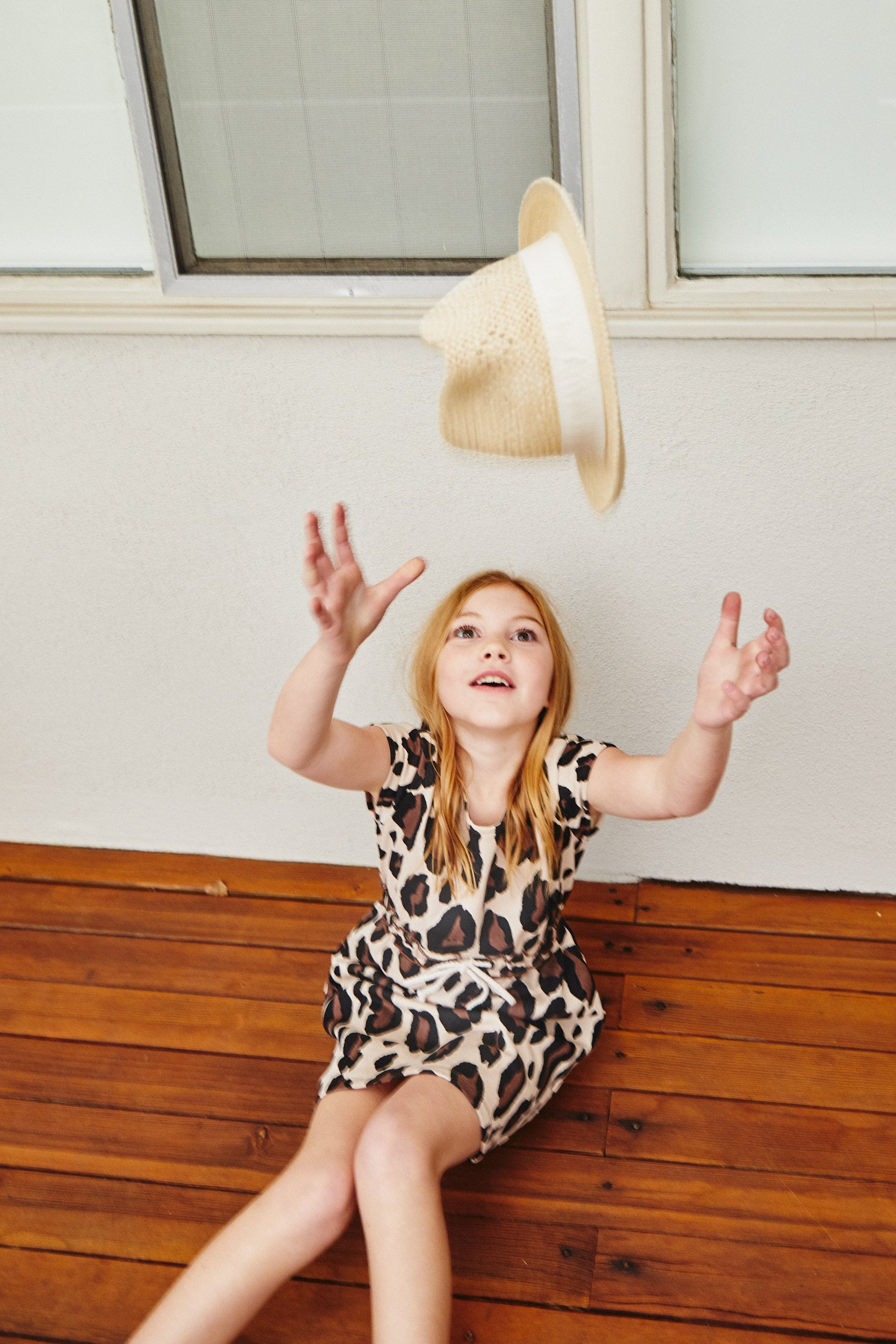 leopard print summer dress Girls' Leopard French Terry Summer Dresses – Hayden Girls