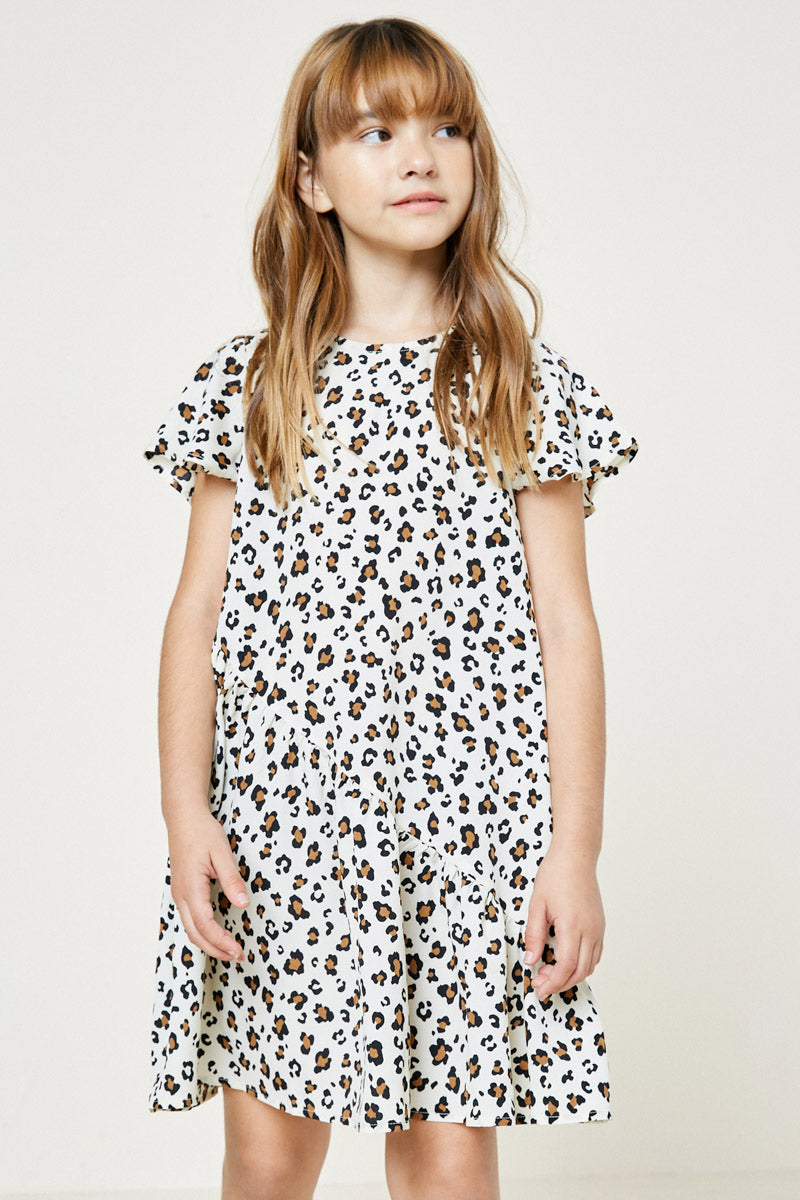 Girls' Leopard Mini Swing Dress | Cute Girls' Clothes Cream / S Cream Girl's Dresses Mini Dresses Hayden Los Angeles Girls' Leopard Mini Swing Dress | Cute Girls' Clothes Cream / S Cream Girl's Dresses Mini Dresses Hayden Los Angeles