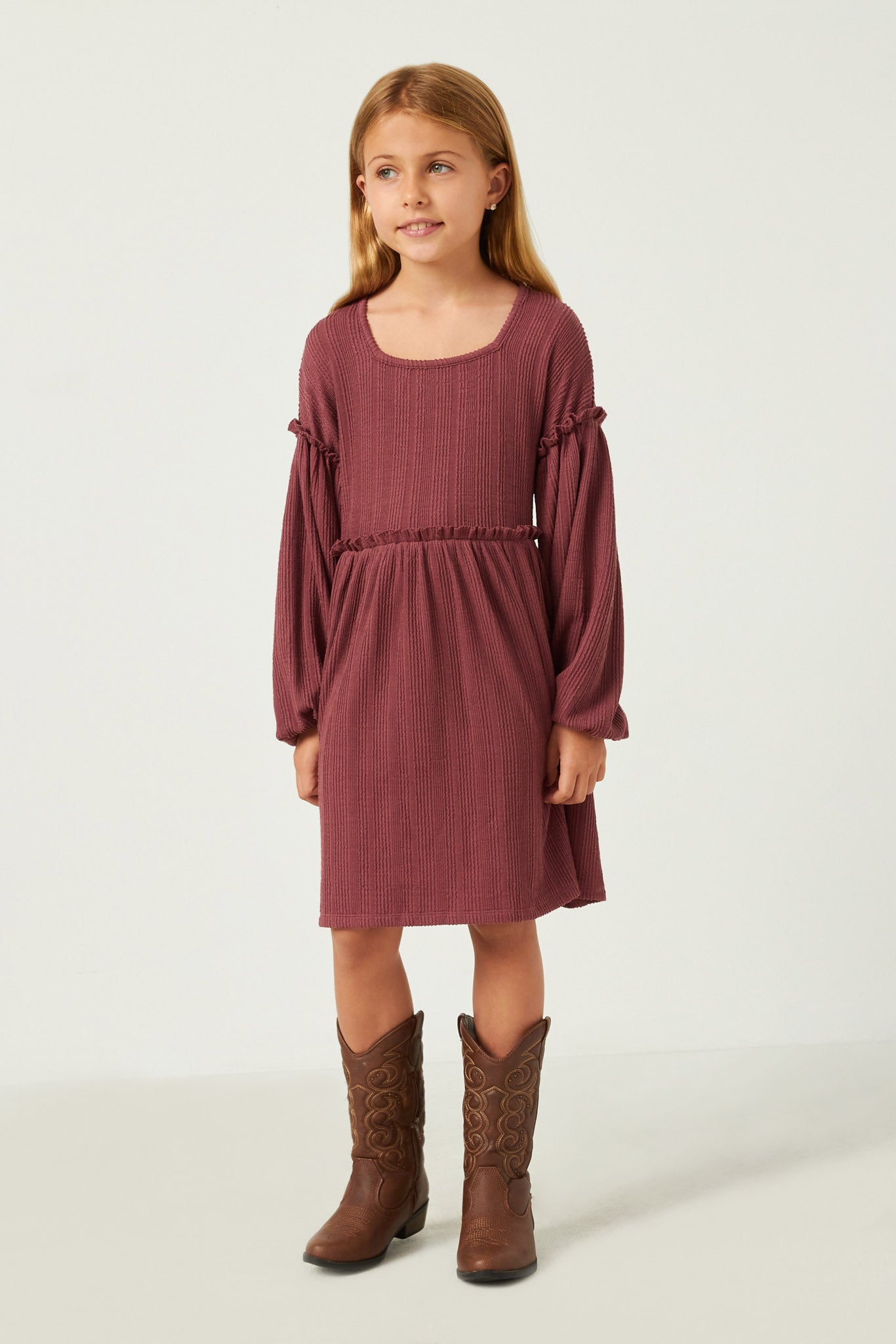 girls ribbed dress Organic Ribbed Dress 2T / Sage Green