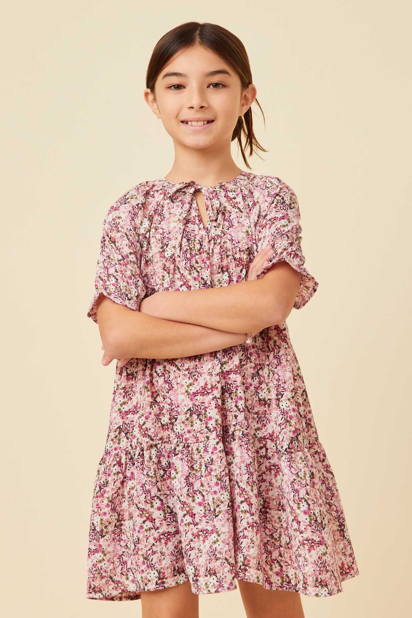cute ladies summer dresses Girls Floral Print Summer Dresses