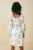 GS0077 Grey Girls Smithsonian Shin Bijutsukai Smocked Dress Back