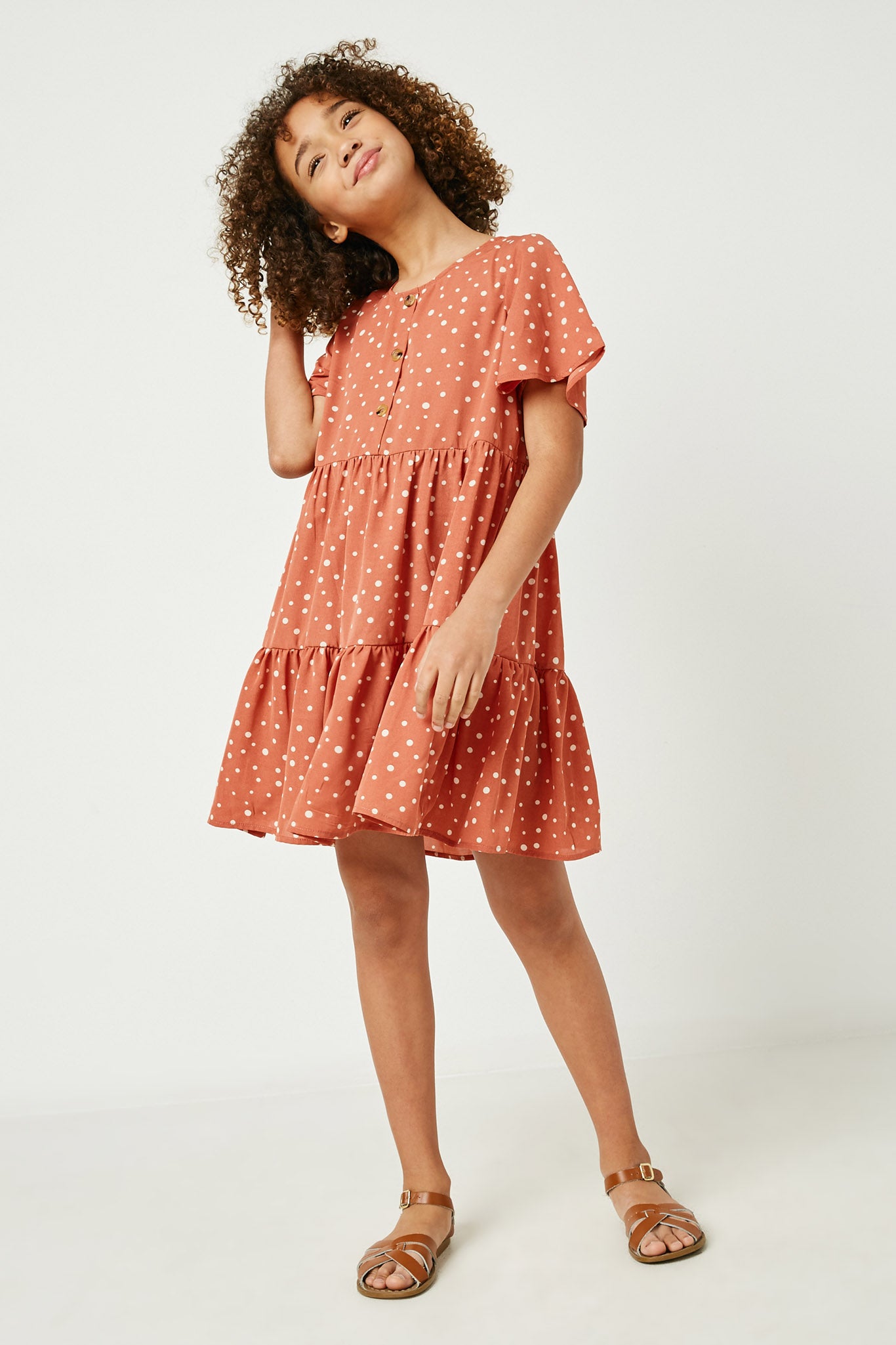 Girls Printed Mini Dresses Girls Printed Mini Dresses