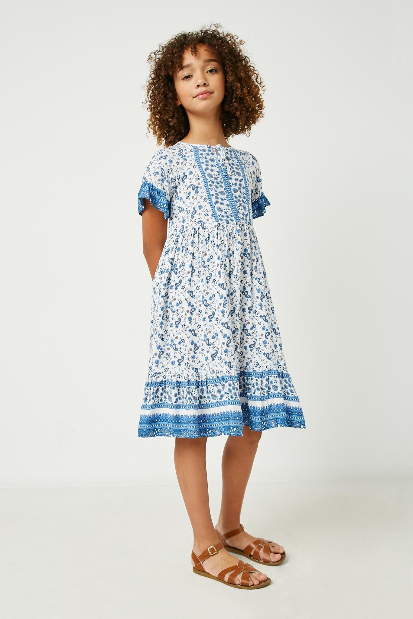 Girls Flutter Mini Dresses | Cute Girls' Clothes Blue *Girl's Dresses Midi Dresses Hayden Girls Girls Flutter Mini Dresses | Cute Girls' Clothes Blue *Girl's Dresses Midi Dresses Hayden Girls