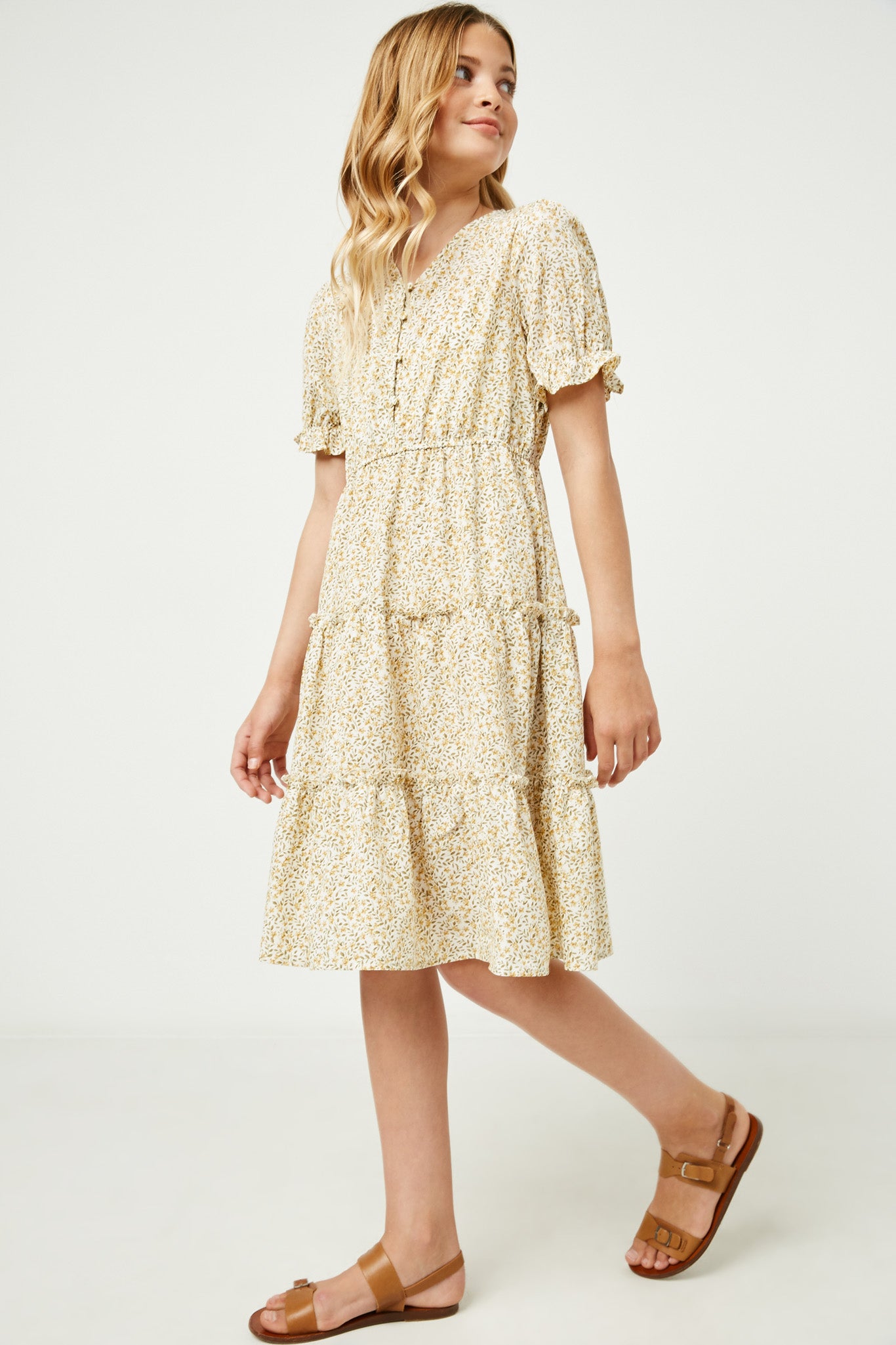 Girls Floral Maxi Dresses | Cute Girls' Clothes Yellow / S Yellow *girl's Dresses Midi Dresses Hayden Girls Girls Floral Maxi Dresses | Cute Girls' Clothes Yellow / S Yellow *girl's Dresses Midi Dresses Hayden Girls