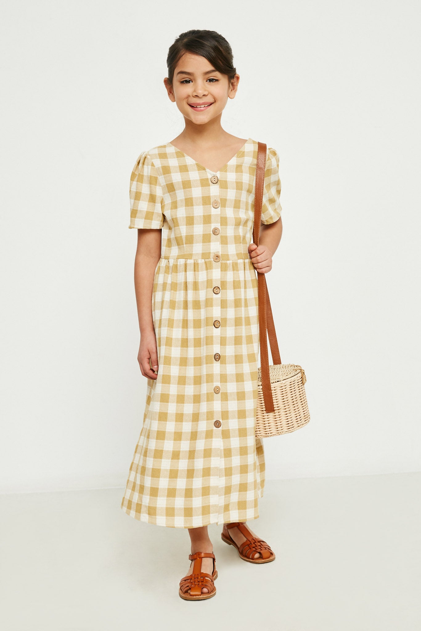 Girls Plaid Dress