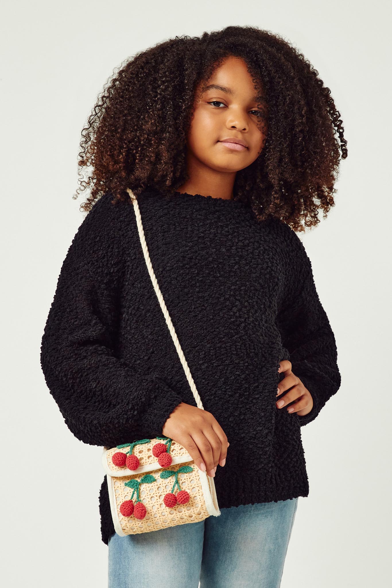 Girls Popcorn Knit Sweater | Cute Girls' Clothes – Hayden Girls