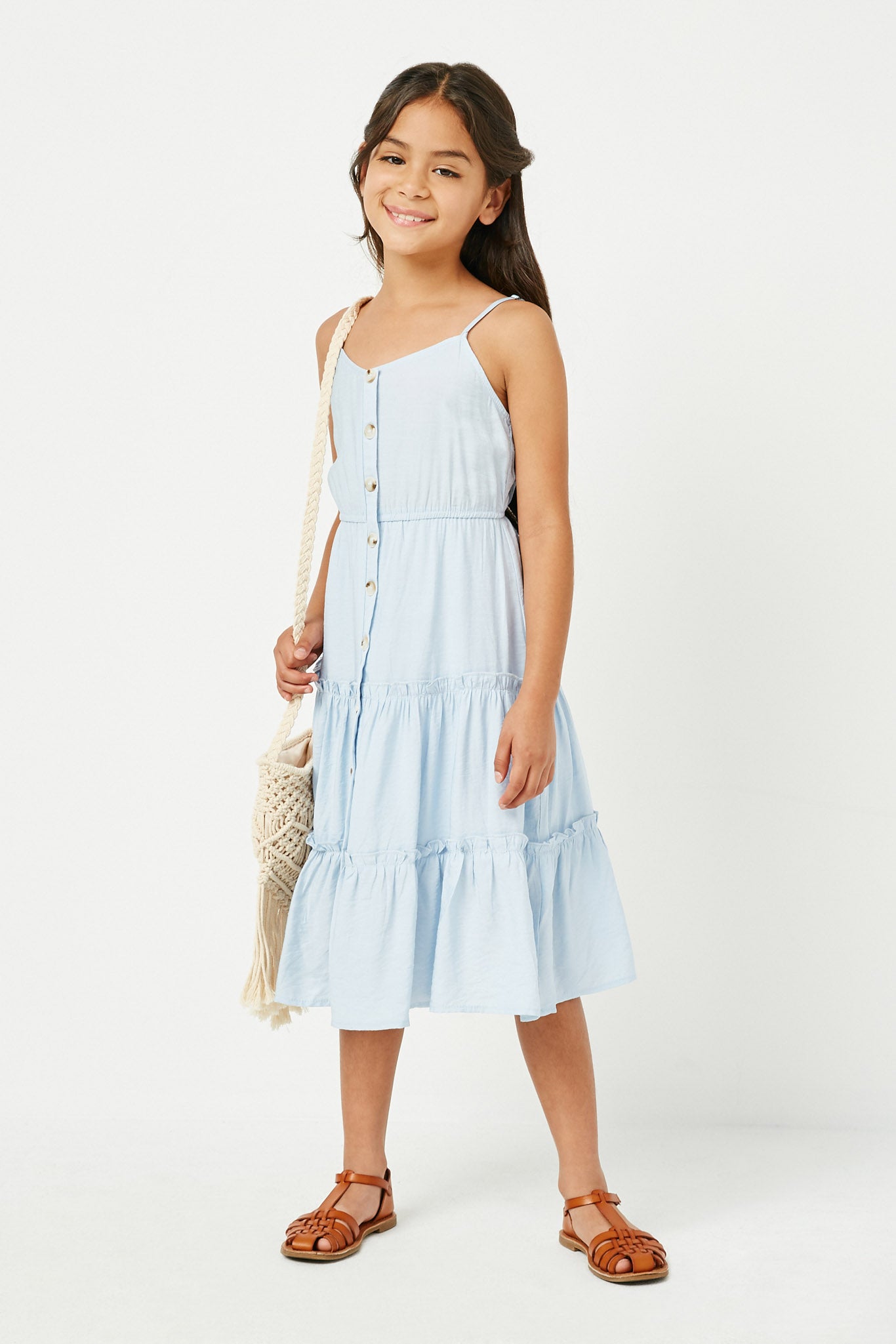 Girls Buttoned Dress