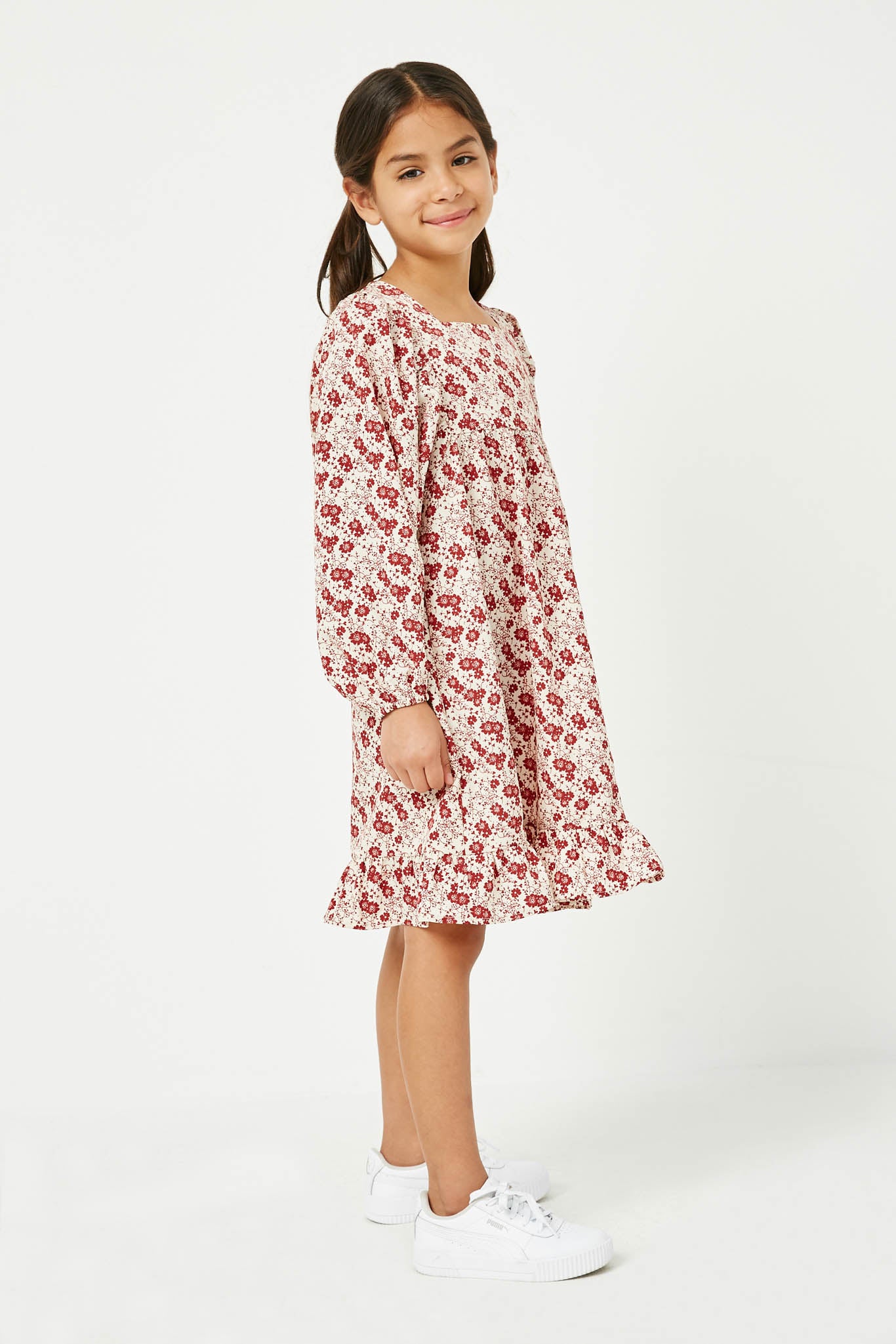 free people denim maxi dress Floral Print Babydoll Dress