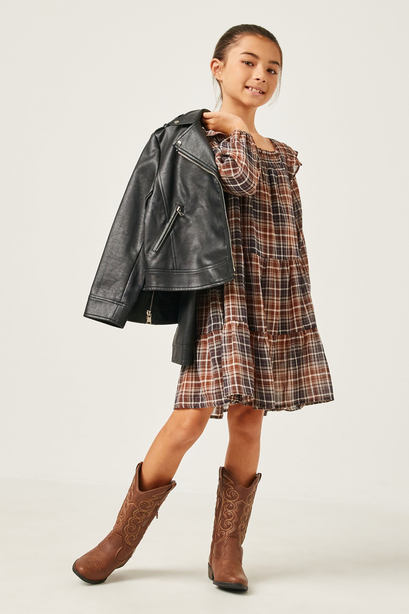 Girls Dress Plaid Patterns