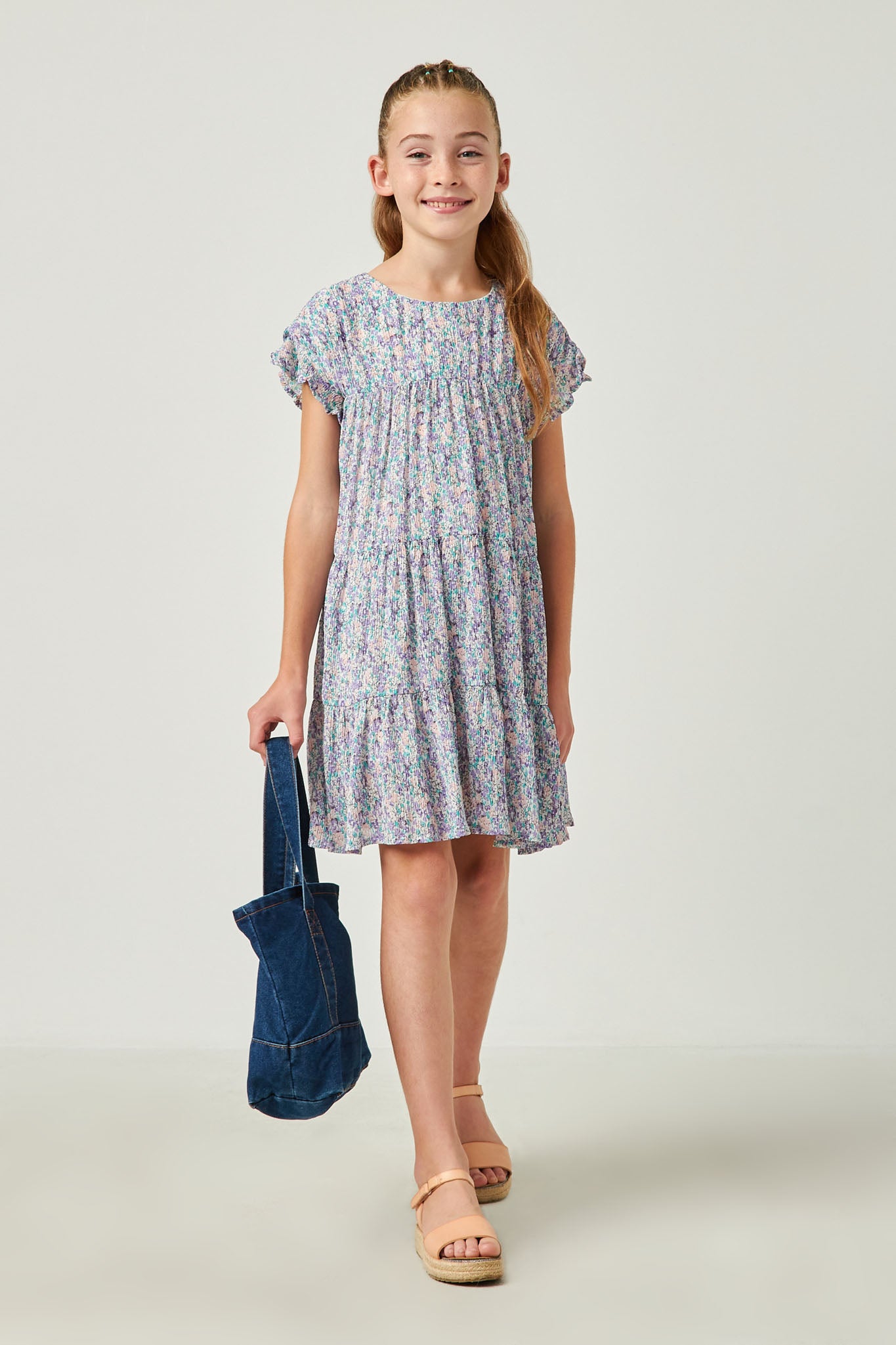 Girls Floral Ruffle Dress | Cute Girls' Clothes Lavender / S Lavender Girl's Dresses Mini Dresses Hayden Girls Girls Floral Ruffle Dress | Cute Girls' Clothes Lavender / S Lavender Girl's Dresses Mini Dresses Hayden Girls