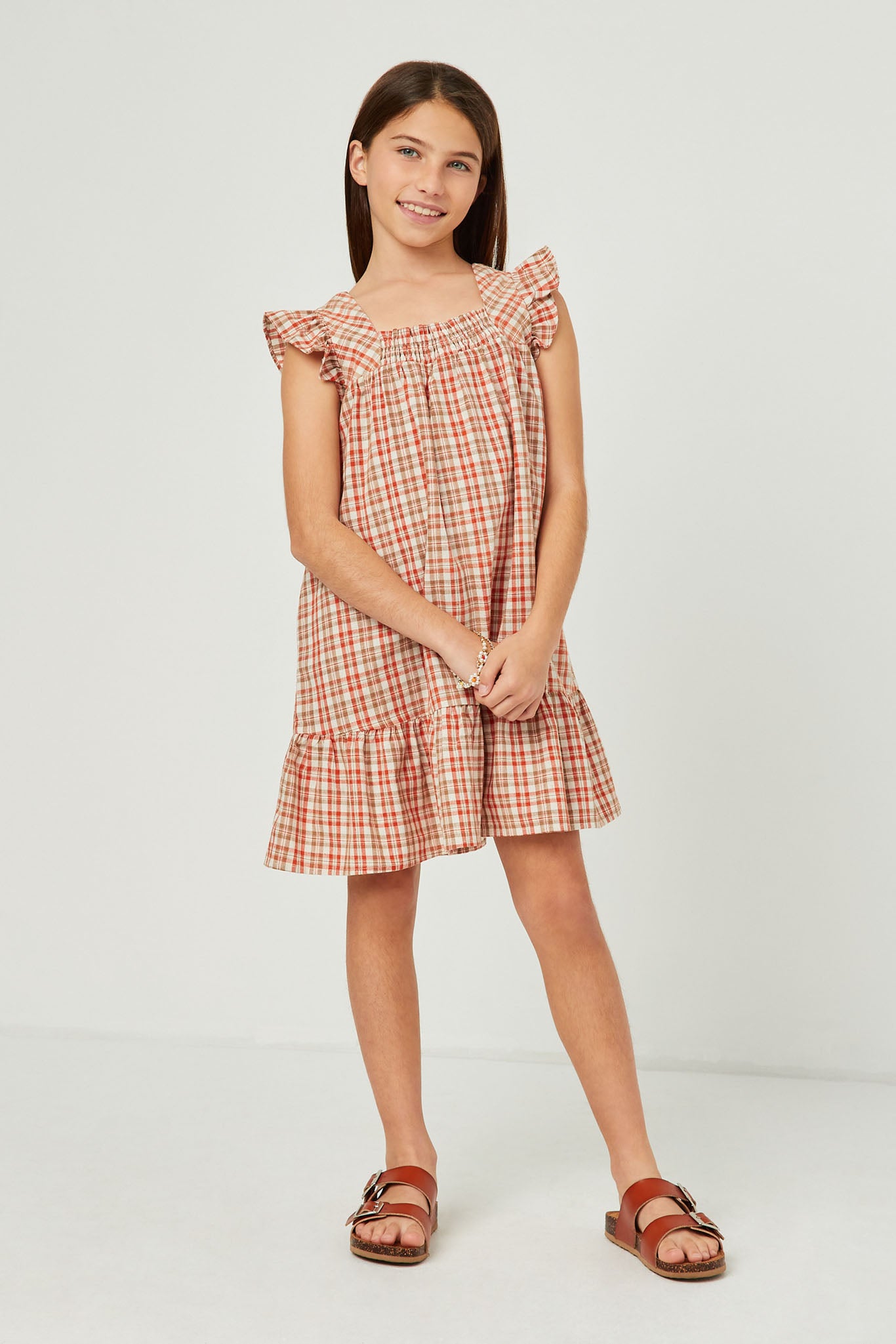 Girls Tartan Summer Dresses