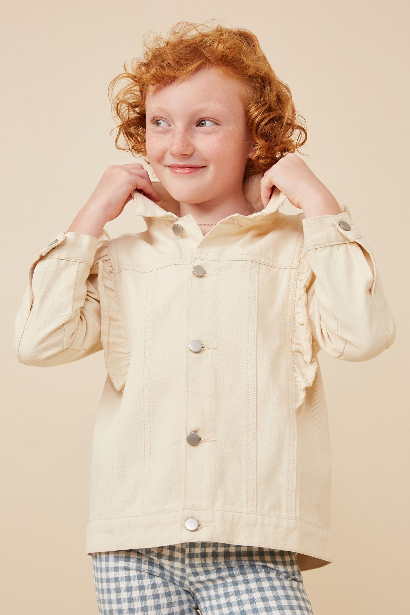 ジャケット・アウター boarders at balcony TWILL RUFFLED JACKET Girls Ruffled Jacket | Cute Girls' Clothes – Hayden Girls