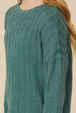 Girls Cable Knit Banded Knit Top Detail