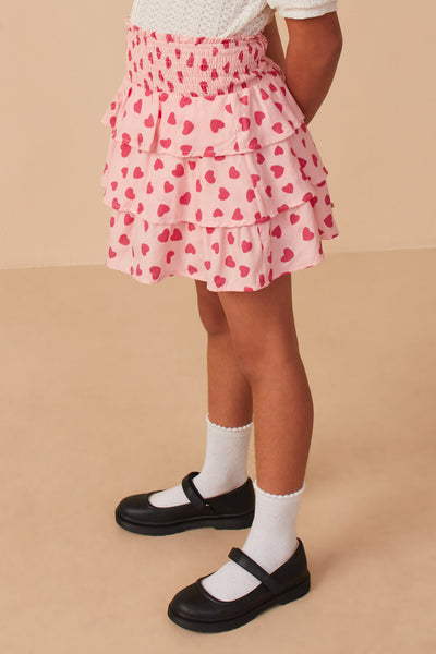 スカート Heart logo tiered skirt Heart logo tiered skirt