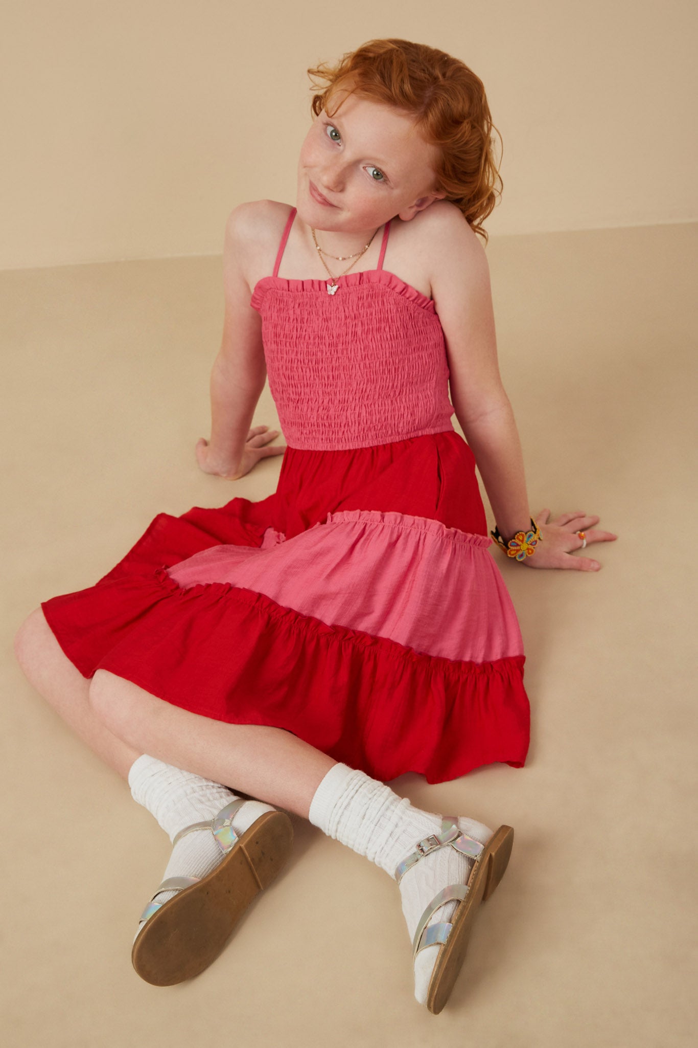 Girls Ruffle Tank Dress