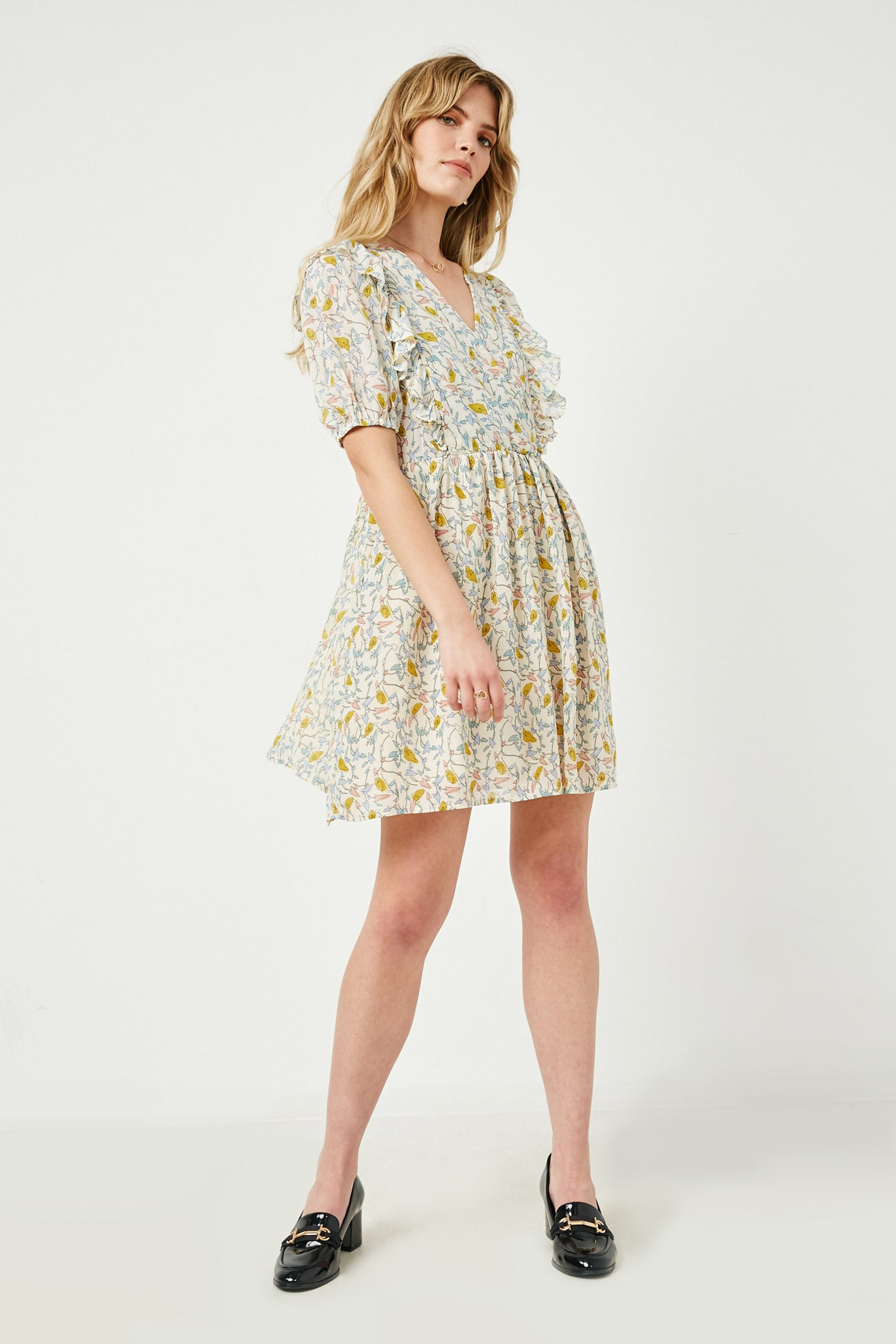 ruffle dresses mini Womens Mini Ruffle Dresses