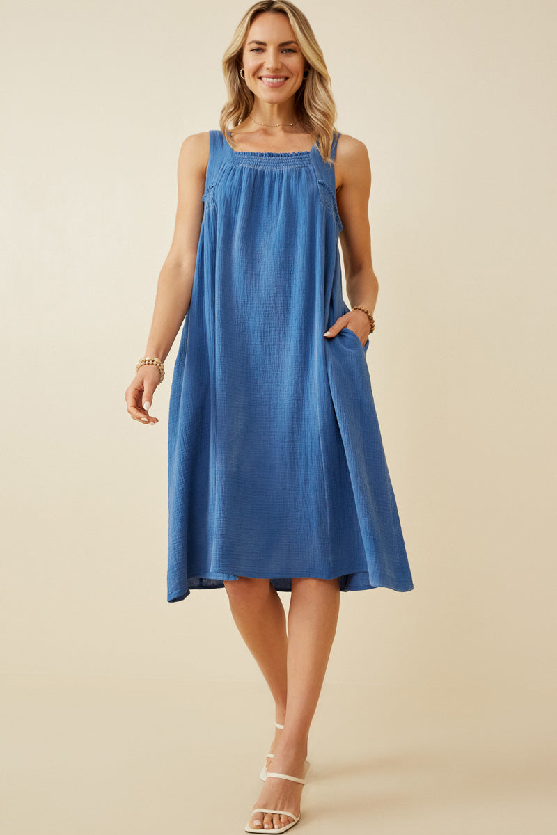 Womens Textured Smock Dress | Mommy and Me Hayden Girls Womens Textured Smock Dress | Mommy and Me Hayden Girls