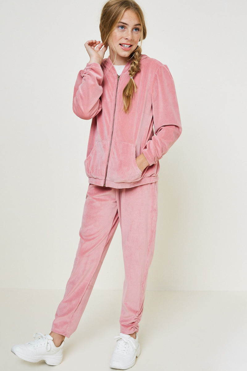 Velour Zip Up Hoodie | Cute Girls' Clothes – Hayden Girls Velour Zip Up Hoodie | Cute Girls' Clothes – Hayden Girls