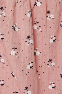 G11065-INDIAN PINK Square Neck Tie Front Top Front Detail