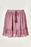 G11075-MAUVE Dobby Ruffle Skirt Alternate Angle