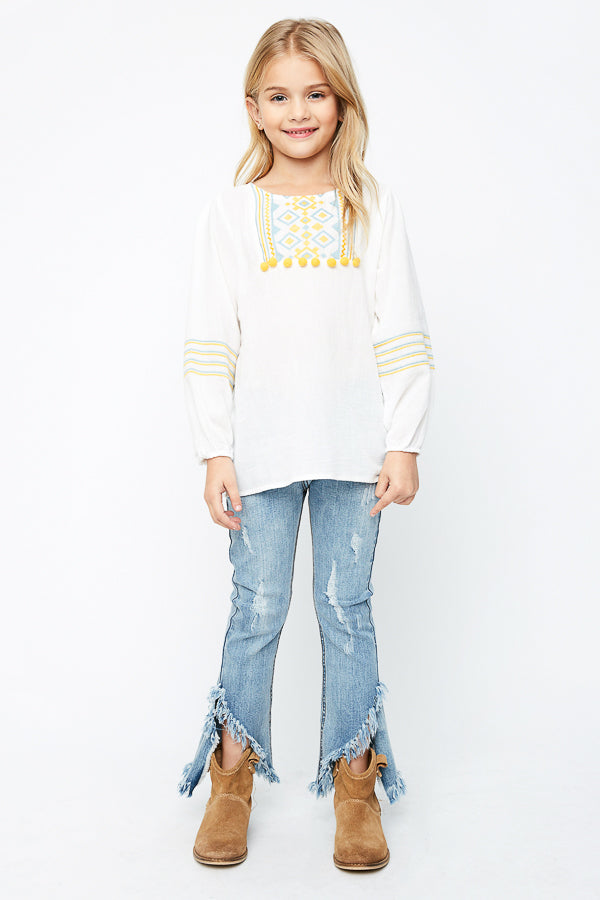 G2100 LT DENIM Distressed Jeans Alternate Angle