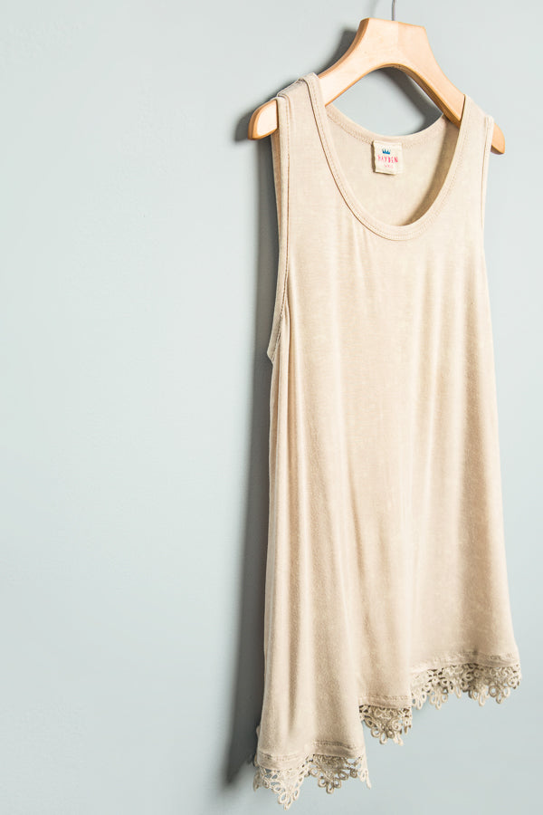 Acid Wash Tank Dress