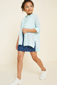 G3500-ICE Lightweight Knit Textured Cardigan Alternate Angle