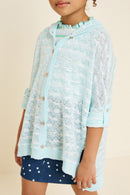 G3500-ICE Lightweight Knit Textured Cardigan Alternate Angle