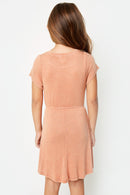 G3773 Sunset Vintage Washed Embroidered Dress Back