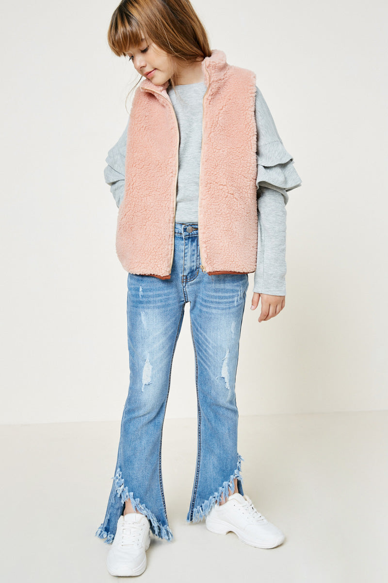Zip-Up Fur Vest