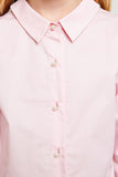 G4177 PINK Pearl Button Down Shirt Detail