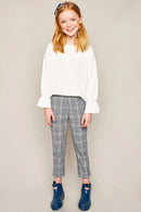 G4178 OFF WHITE Bell Sleeve Top Alternate Angle