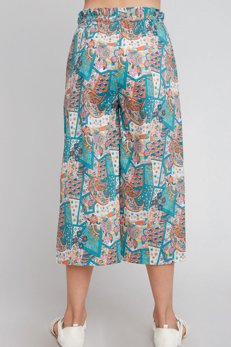 Paisley Print Culottes