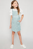 G4204 Thyme Girls Lace Skirtall Overall Dress Full Body