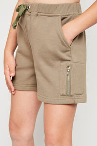 G4216 ARMY French Terry Shorts Alternate Angle
