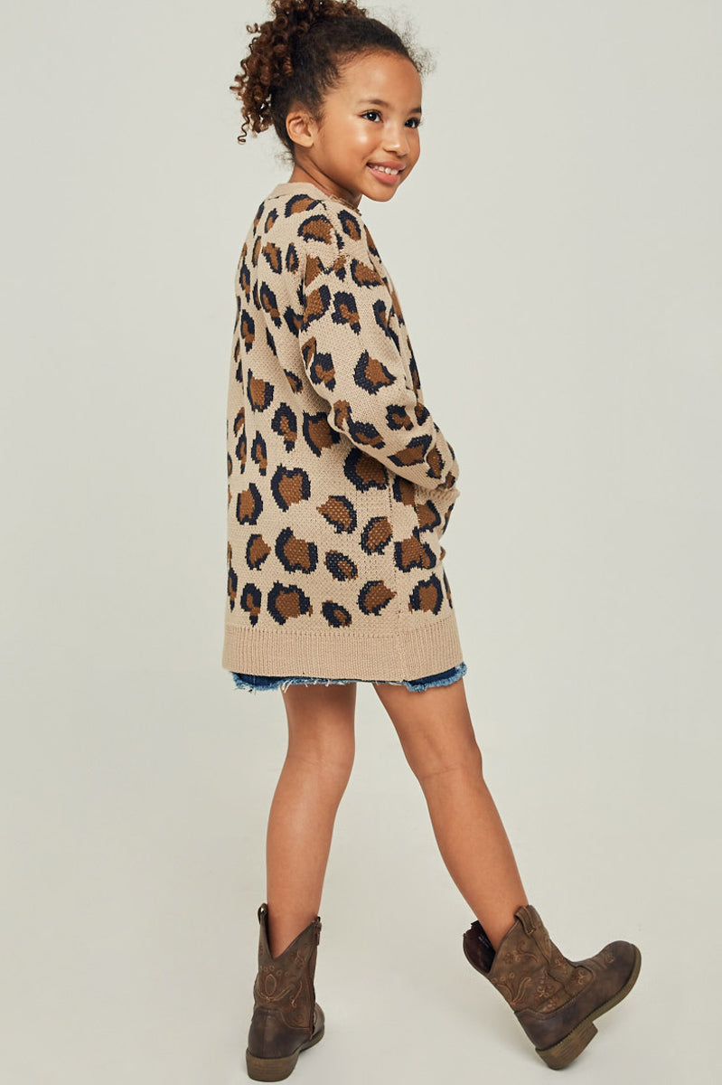 Girls' Leopard Knit Cardigans | Cute Girls' Clothes – Hayden Girls