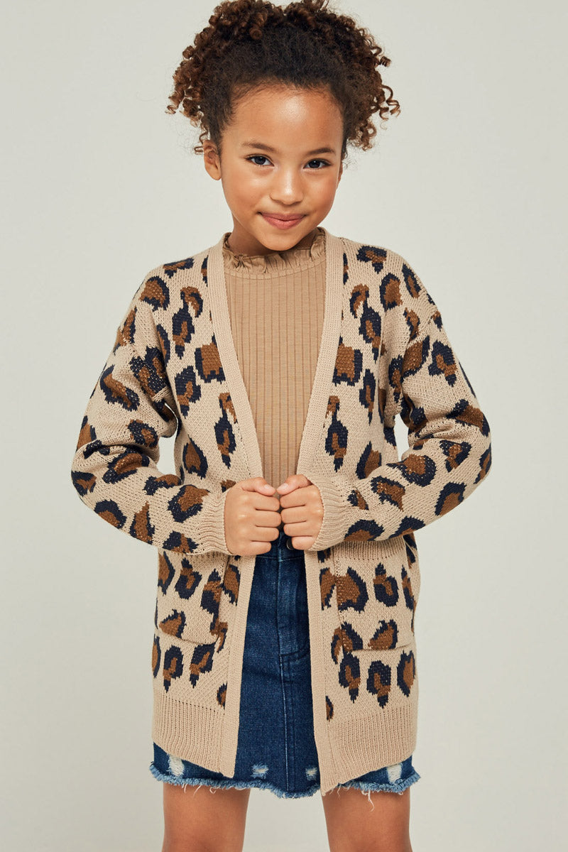 Girls' Leopard Knit Cardigans | Cute Girls' Clothes – Hayden Girls