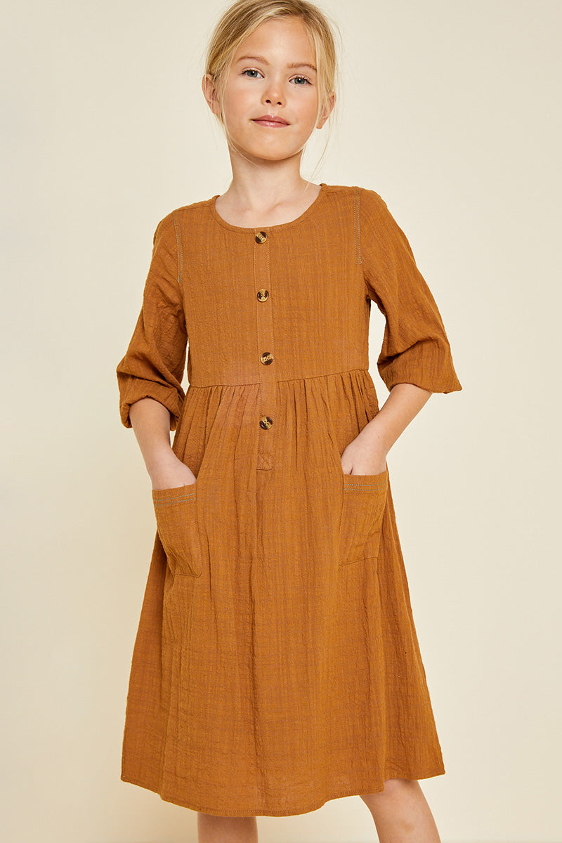 Button-Down Midi Dress