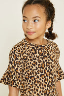 G4439-LEOPARD Leopard Dolman T-Shirt Alternate Angle