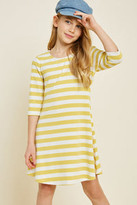 G4472-HONEY Button Down Cross-Back Mini Dress Front