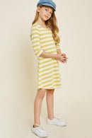 G4472-HONEY Button Down Cross-Back Mini Dress Alternate Angle