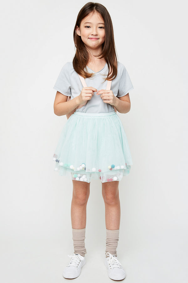 Tutu Skirt With Pom-Poms