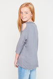 G5181 GREY Cut Out Tee Back