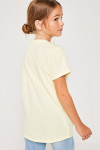 G5286 LEMON Criss Cross T-Shirt Back