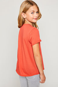 G5286 TOMATO Criss Cross T-ShirtBack