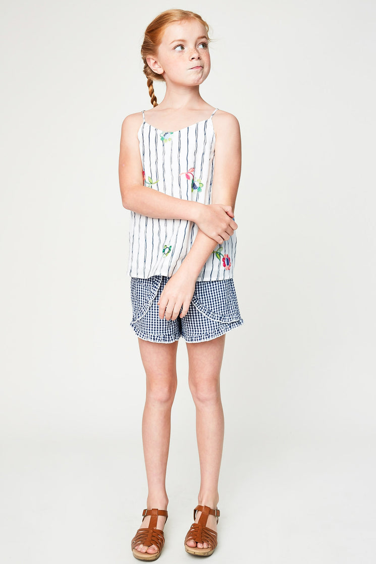 Embroidered Tank Top