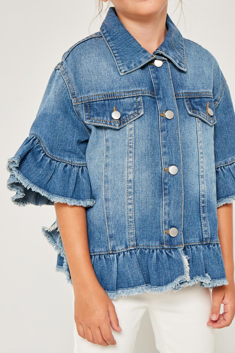 Girl Denim Fall Jacket | Cute Girls' Clothes – Hayden Girls